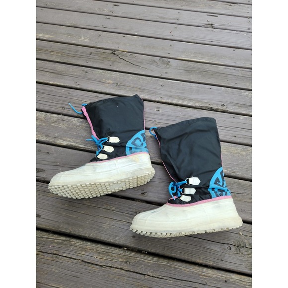 Sorel Kaufman Winter Boots Black Pink Blue Retro Snow‎ Duck Boots Mens 11 main image 4